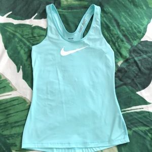 Light Blue Nike Pro Athletic Tank Top